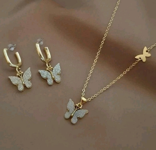 Imagen 1 de Conjunto mariposa plateada