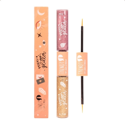 Imagen 1 de Delineador Doble Funny Glitter Ref DFG1650