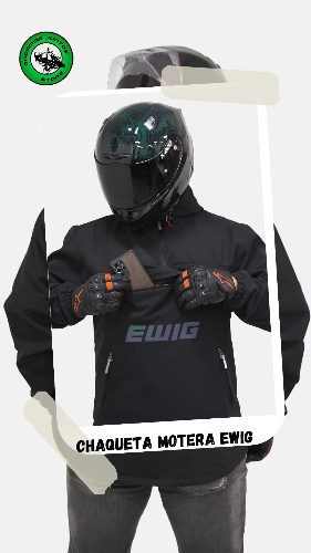 Imagen 1 de Chaqueta Motera EWIG Negra M