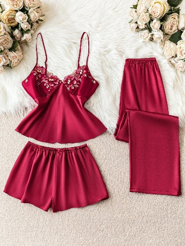 Imagen 1 de 3 piezaa rojo