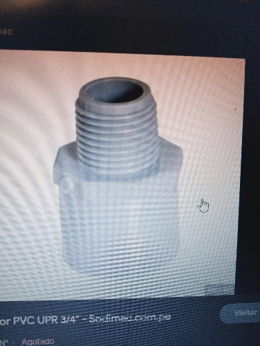 Imagen 1 de Adaptador de 3/4" con rosca nicoll.