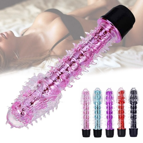 Imagen 1 de  Vibrador piquitos, silicona tipo gel usa pilas 