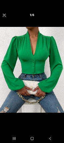 Imagen 1 de  Blusa manga larga con botone