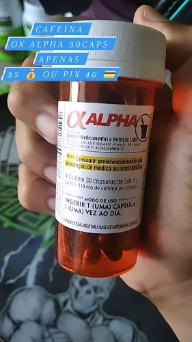 Imagem 1 de ALFHA, CAFEINA 30CAPS 210MG