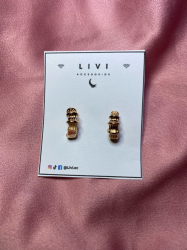 Imagen 1 de Arete Barrel Brown