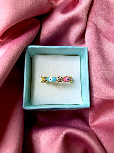 Imagen 1 de Anillo ajustable ojito turco