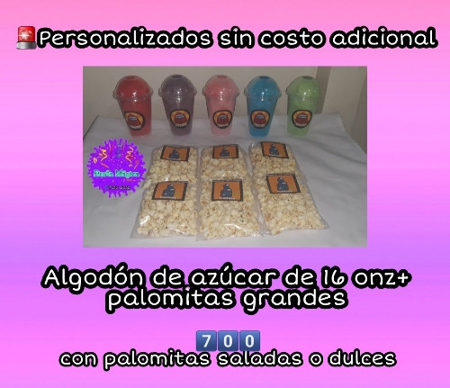 Imagen 1 de Algodón de 16onz +palomitas grandes 