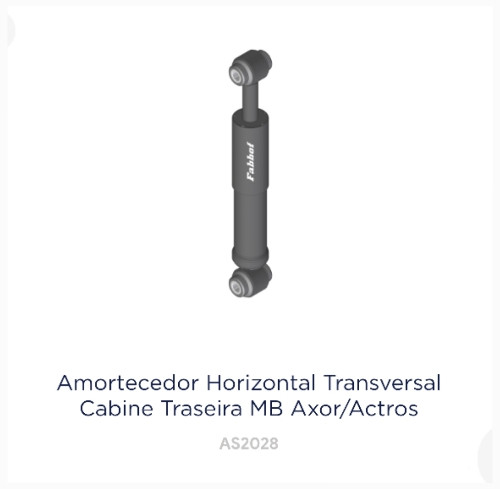 Imagem 1 de Par Amortecedores Cabine Transversal Remanufaturados MB Axor.                                                        6 Meses de Garantia ou 30Mil Km.