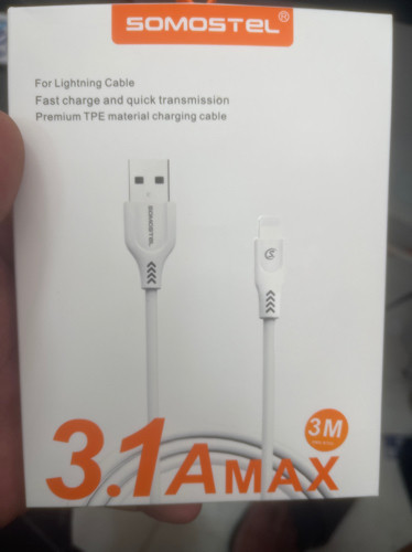 Imagen 1 de Cable 3 metro iphone somostel 