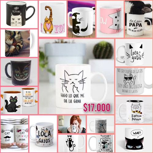 Imagen 1 de Mug Personalizado Gato