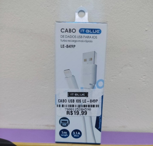 Imagem 1 de  CABO IOS IPHONE LE-849P 