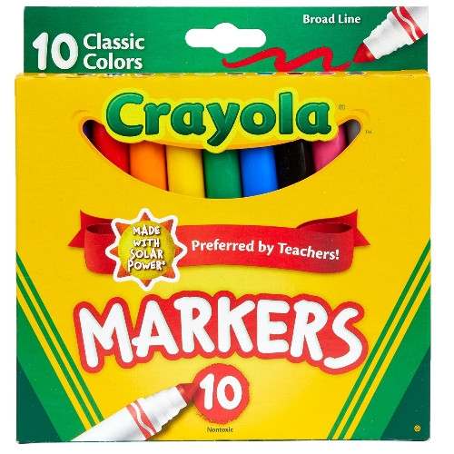 Imagen 1 de 58-7722 Marcadores Crayola Broad Line 10