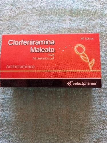 Imagen 1 de Clorferinamina maleato 4mg X unidad 