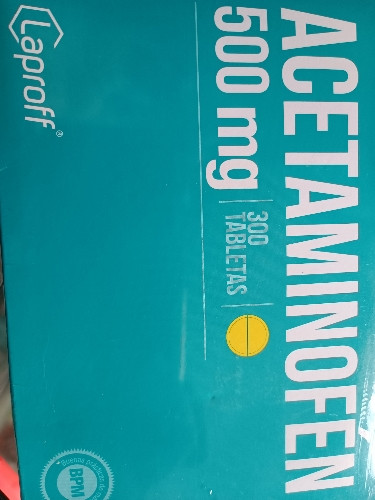 Imagen 1 de Acetaminofen 500mg