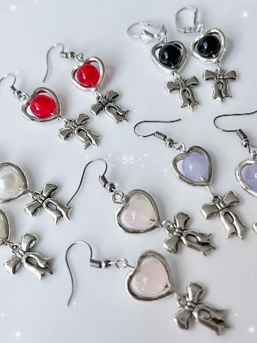 Imagen 1 de Aretes de Corazones 