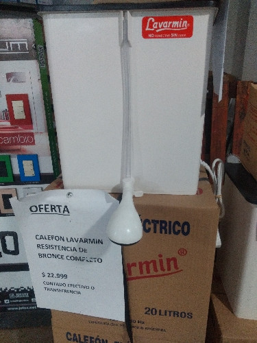 Imagen 1 de Calefon pvc lavarmin resistencia de bronce 