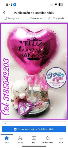Imagen 1 de Bandeja desayuno +peluche +chocomelo 