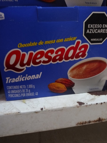 Imagen 1 de Caja x40 Unidades Chocolate Quesada Tradicional Pastillado