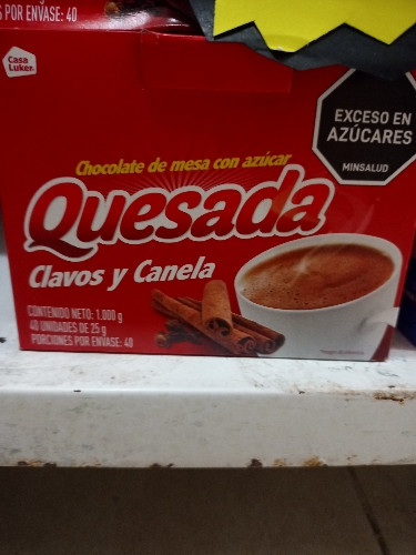 Imagen 1 de Caja x40 Unidades Chocolate Quesada Clavos y Canela Pastillado