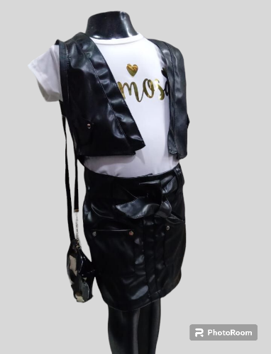 Imagen 1 de Conjunto cuerina tres piezas 