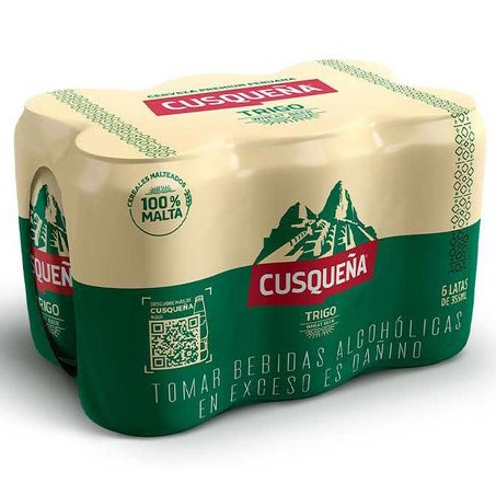 Imagen 1 de CERVEZA CUSQUEÑA TRIGO PACK 6 LATAS DE 355 ML