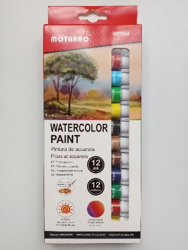 Imagen 1 de Acuarela en tubo 12 colores
