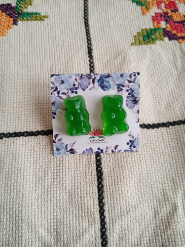 Imagen 1 de Aretes de panditas de limón 