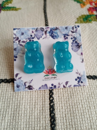 Imagen 1 de Aretes de panditas de menta 
