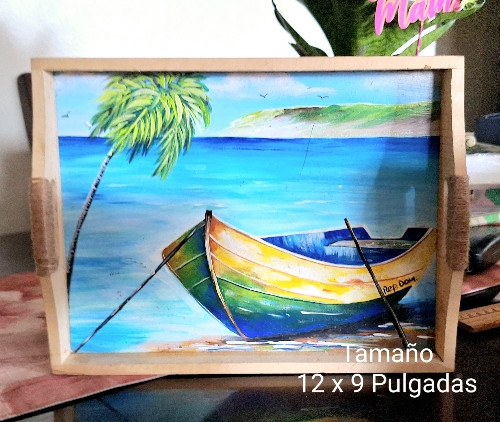 Imagen 1 de Bandeja Paisaje Marino12 x 9 pulg