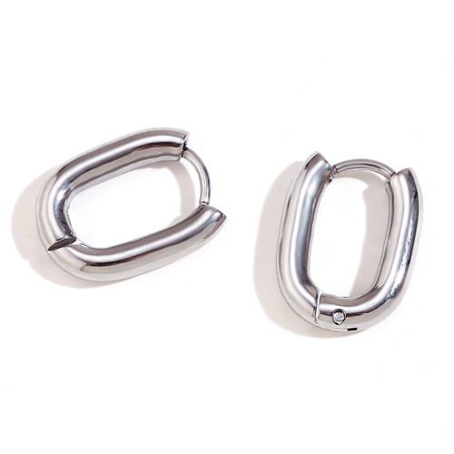 Imagen 1 de Anillo Aro Ovalado Plateado