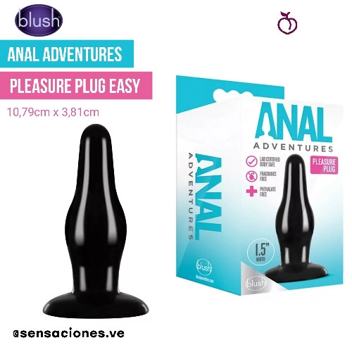 Imagen 1 de 09 Anal Adventures Pleasure plug easy 1,5"