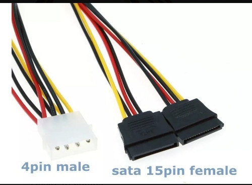 Imagen 1 de ADAPTADOR MOLEX HEMBRA A SATAX2