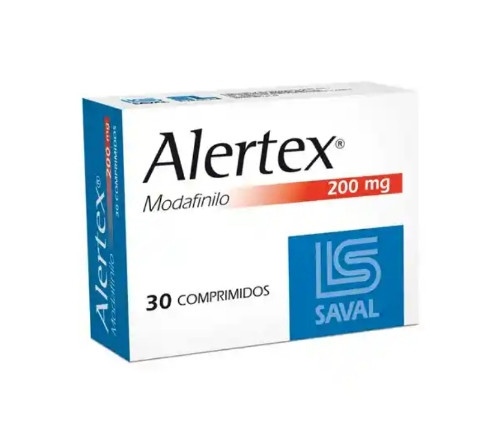 Imagen 1 de Alertex Modafinilo de 200 mg. Por 30 Comprimidos Recubiertos