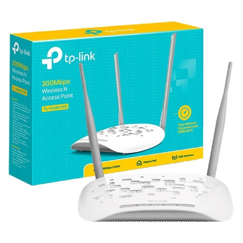 Imagen 1 de Access Point TP-Link TL-WA801N 300Mbps 2 Antenas PoE