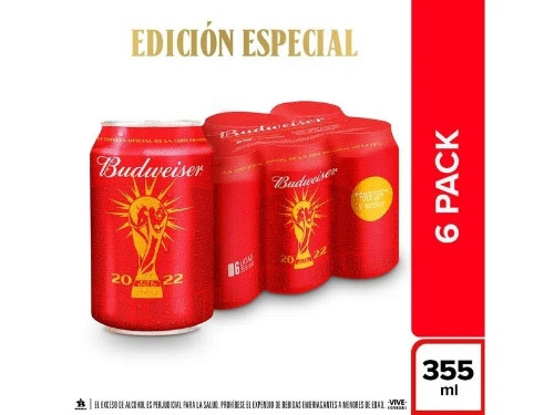 Imagen 1 de Cerveza Budweiser 355 ml