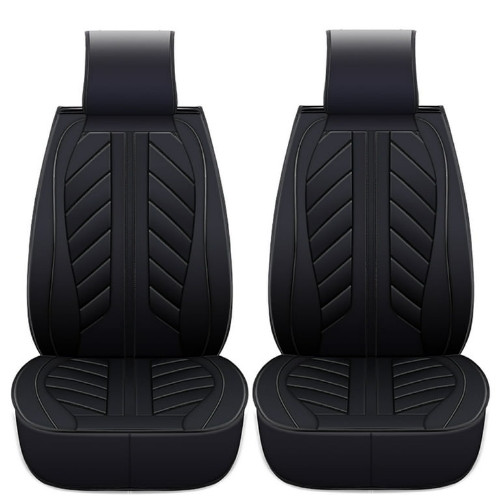 Imagen 1 de 2 Piezas de Funda de Asiento Delantero de Coche de Cuero de PU para Dodge Ram 1500 2500 3500 Camioneta Cabina Doble, Cabina Doble, Cabina Cuádruple