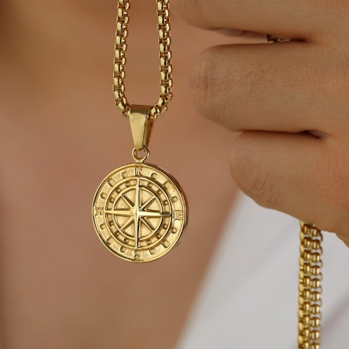 Imagen 1 de COLLAR COMPASS GOLD