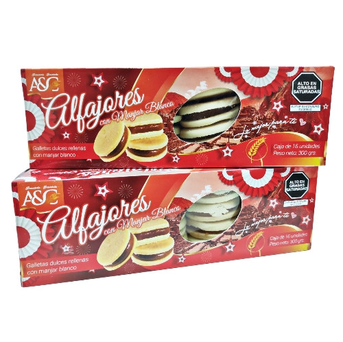 Imagen 1 de Alfajores con manjar blanco - caja 16uni