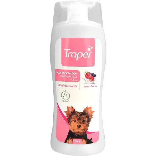 Imagen 1 de ACONDICIONADOR TRAPER PARA CACHORRO AROMA BERRIES 260ML