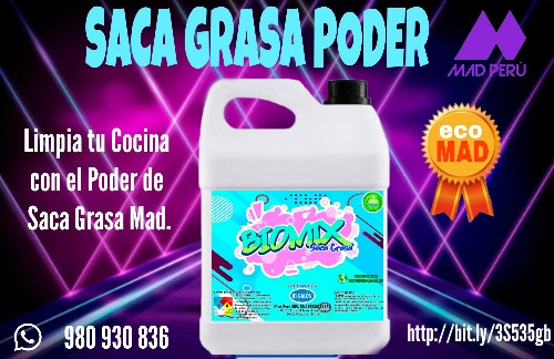 Imagen 1 de SACA GRASA PODER BIOMIX 01 GLN.