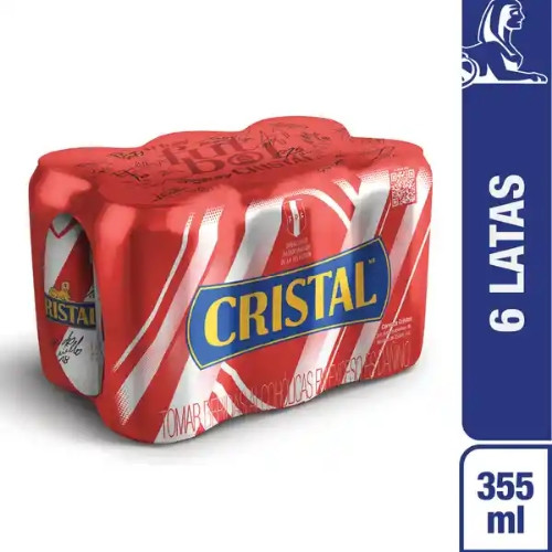 Imagen 1 de Cerveza Cristal lata × 355 ml