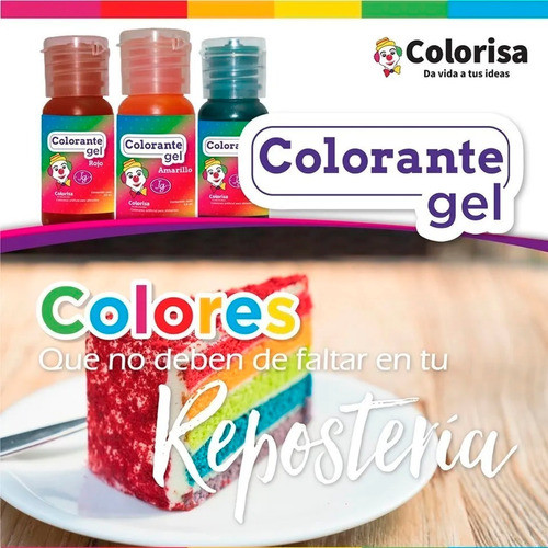 Imagen 1 de Colorantes en gel 13 ml colorisa