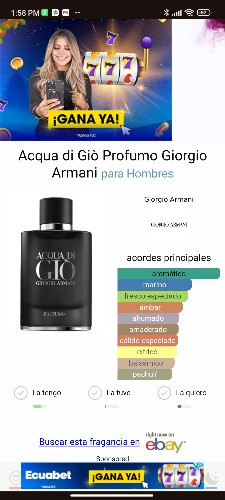 Imagen 1 de Acqua de Gio Profumo