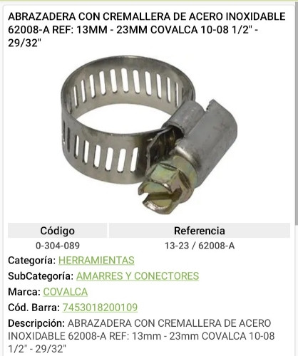 Imagen 1 de Abrazadera acero 3508