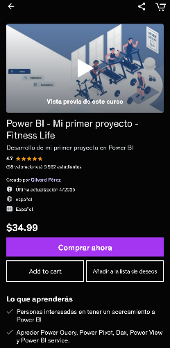 Curso: Mi primer reporte con Power BI | Gilvard Pérez