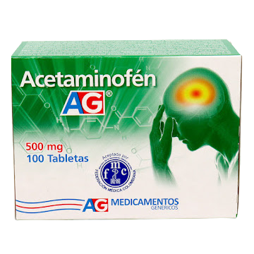 Imagen 1 de Acetaminofen  AG 500 mg  x 10 Tab