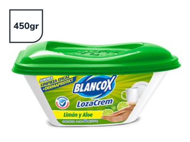 Imagen 1 de  Lozacrem Limón y Aloe  x 450 gr
