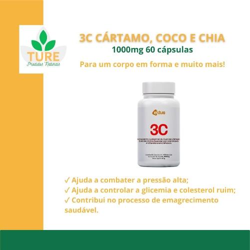 Imagem 1 de 3C Cártamo, Coco e Chia Óleo.