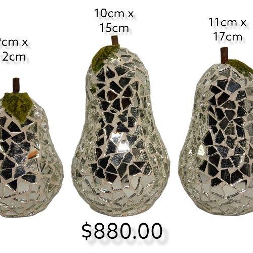 Imagen 1 de set de peras vidriadas 3 piezas. 