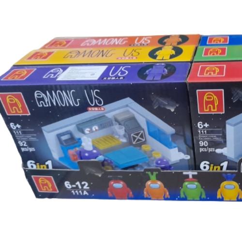 Imagen 1 de Armable colección personaje Amoung Us X 6 escenarios.